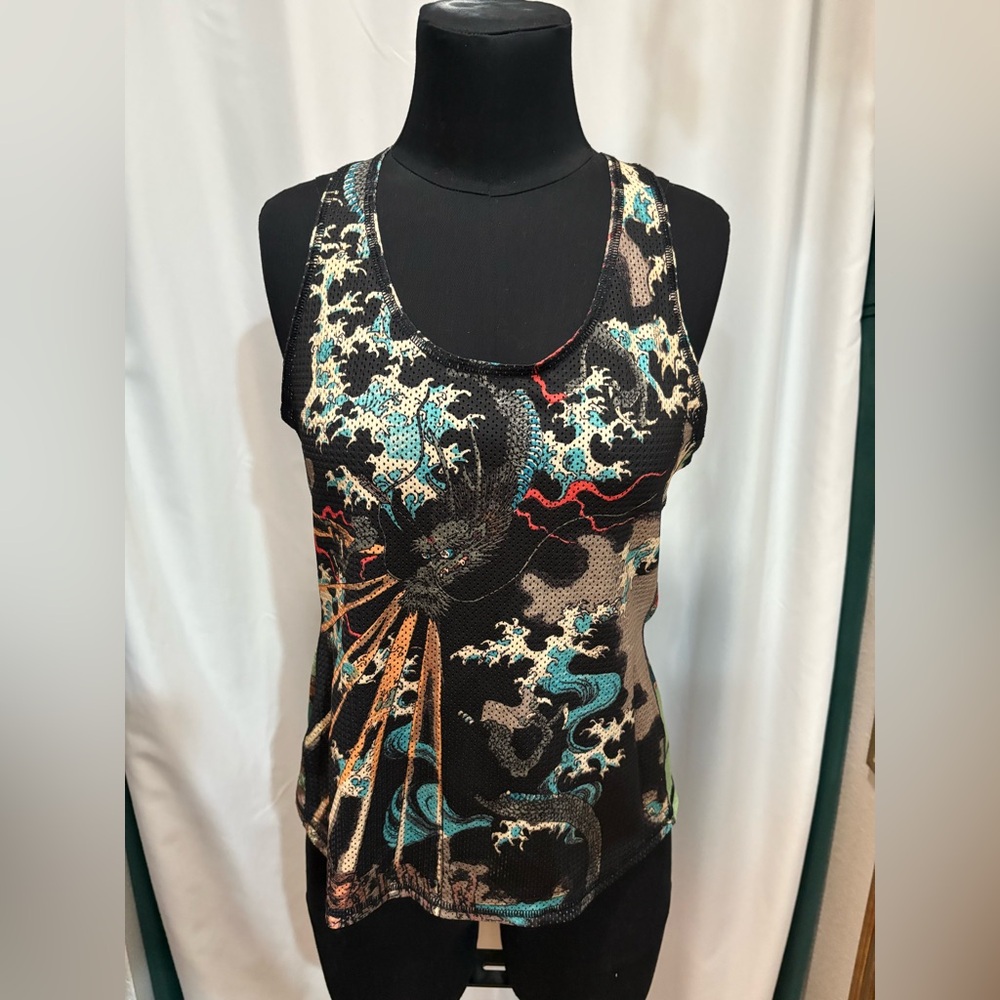 SOLD - Blackmilk gods of thunder athletic mesh workout tank top - size M